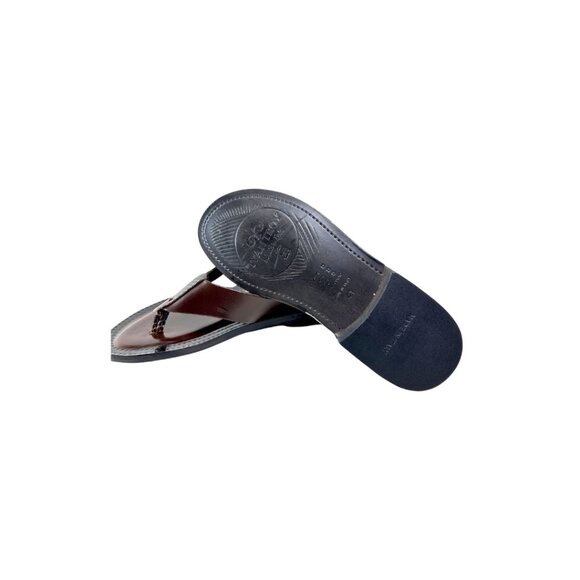 Alpha Brown Mens Italian Leather Sandals main image 7